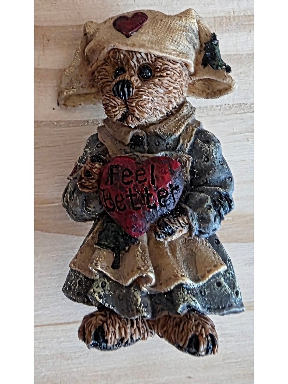 Vintage Boyds Bearwear Nurse Clara Feel Better Resin Brooch Pin Gift